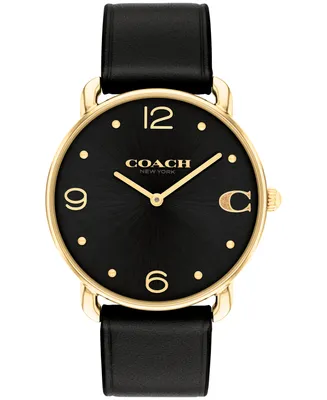 Coach Unisex Elliot Leather Strap Watch