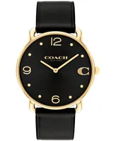 Coach Unisex Elliot Leather Strap Watch
