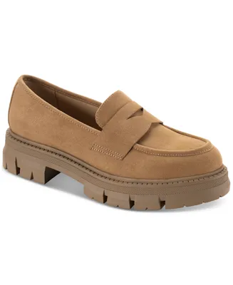 Sun + Stone Lanaa Lug Sole Penny Loafer Flats, Created for Macy's