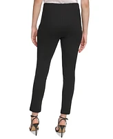 Calvin Klein Women's Pull-On Slit Ankle Pants