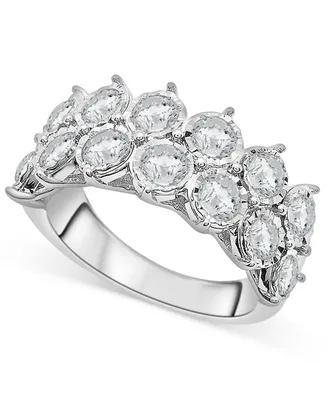 Diamond Double Row Miracle Plate Band (2 ct. t.w.) 14k White Gold