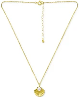 Giani Bernini Cultured Freshwater Pearl (5mm) Shell Pendant Necklace, 16" + 2" extender, Created for Macy's