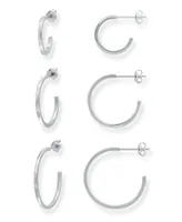 Giani Bernini 3-Pc. Set Graduated Hoop Earrings, Created for Macy's