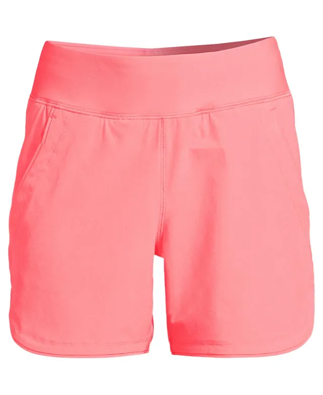Lands' End Plus 5 Quick Dry Elastic Waist Board Shorts Swim Cover-up with  Panty