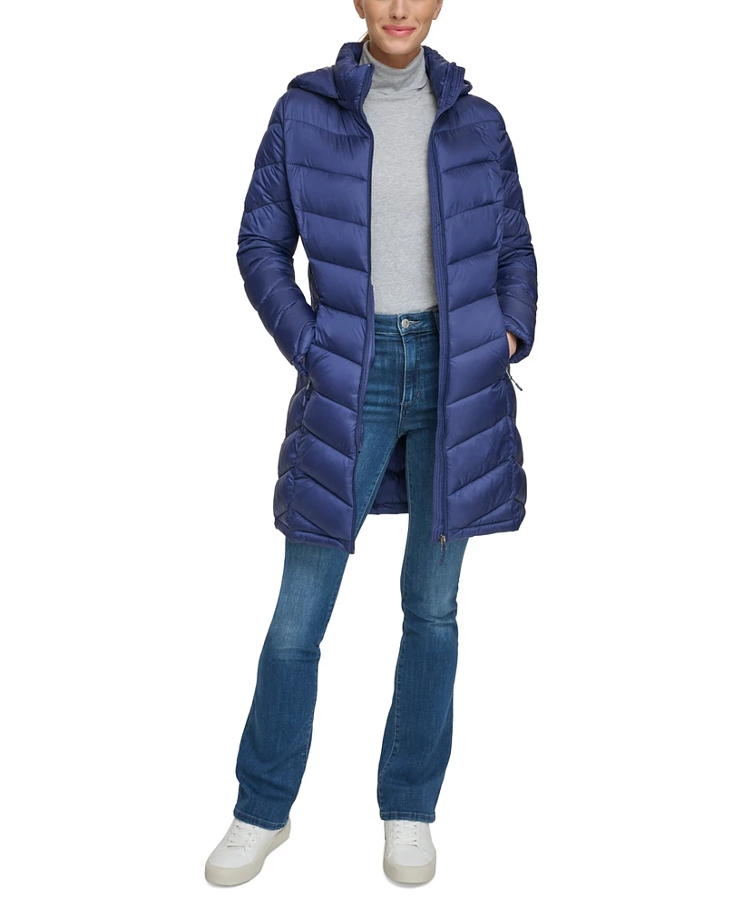 Charter Club Women's Packable Hooded Puffer Coat, Created for Macy's