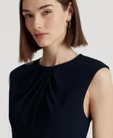 Lauren Ralph Women's Bubble Crepe Cap-Sleeve Dress