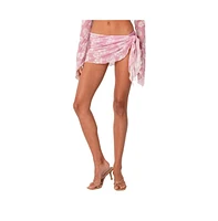 Edikted Women's Mesh Wrap Sarong