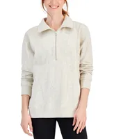 Id Ideology Women's Quarter-Zip Sweatshirt, Created for Macy's