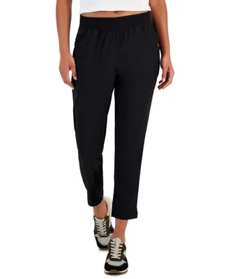 Id Ideology Women's Lightweight Woven Ankle Pants, Created for Macy's