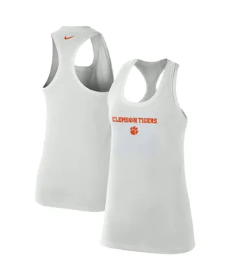 Women's Nike Gray Clemson Tigers Game Time Tank Top