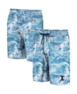 Men's Colosseum Blue Illinois Fighting Illini Realtree Aspect Ohana Swim Shorts