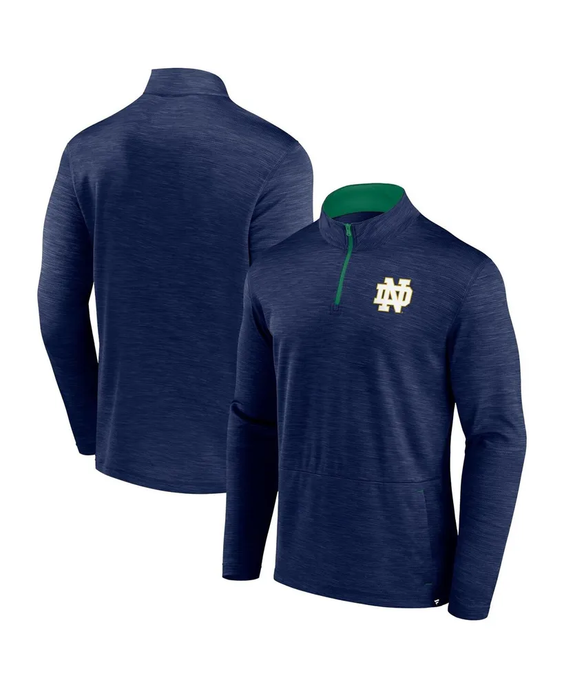 Men's Fanatics Navy Notre Dame Fighting Irish Classic Homefield Quarter-Zip Top