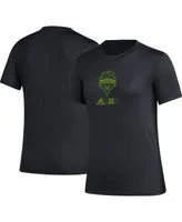 Women's adidas Black Seattle Sounders Fc Aeroready Club Icon T-shirt