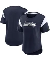 Women's Nike Heather College Navy Seattle Seahawks Primary Logo Fashion Top