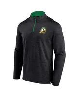 Men's Fanatics Black Oregon Ducks Classic Homefield Quarter-Zip Top