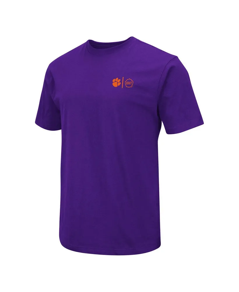 Men's Colosseum Purple Clemson Tigers Oht Military-Inspired Appreciation T-shirt