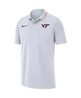 Men's Nike White Virginia Tech Hokies Coaches Performance Polo Shirt