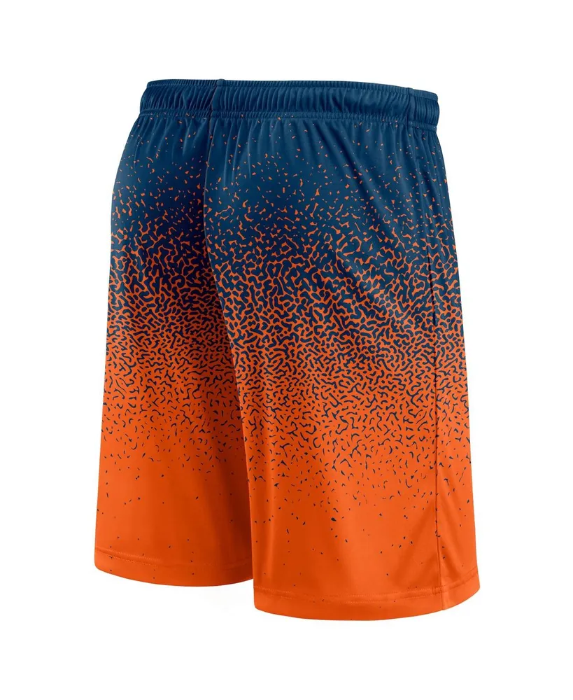 Men's Fanatics Navy, Orange Chicago Bears Ombre Shorts