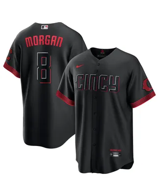 Men's Nike Black Cincinnati Reds Joe Morgan 2023 City Connect Replica Player Jersey