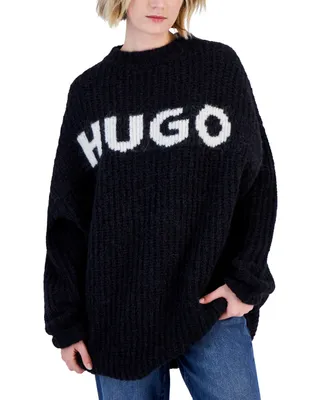 Hugo Women's Logo Oversized Sweater