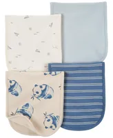 Carter's Baby Boys Burp Cloths, Pack of 4