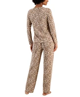 Charter Club Women's Long Sleeve Soft Knit Packaged Pajama Set, Created for Macy's