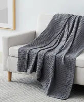 Southshore Fine Linens Cotton Waffle Weave Throw Blanket, 70" x 50"