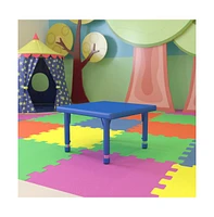 Emma+Oliver 24" Square Plastic Height Adjustable Activity Table