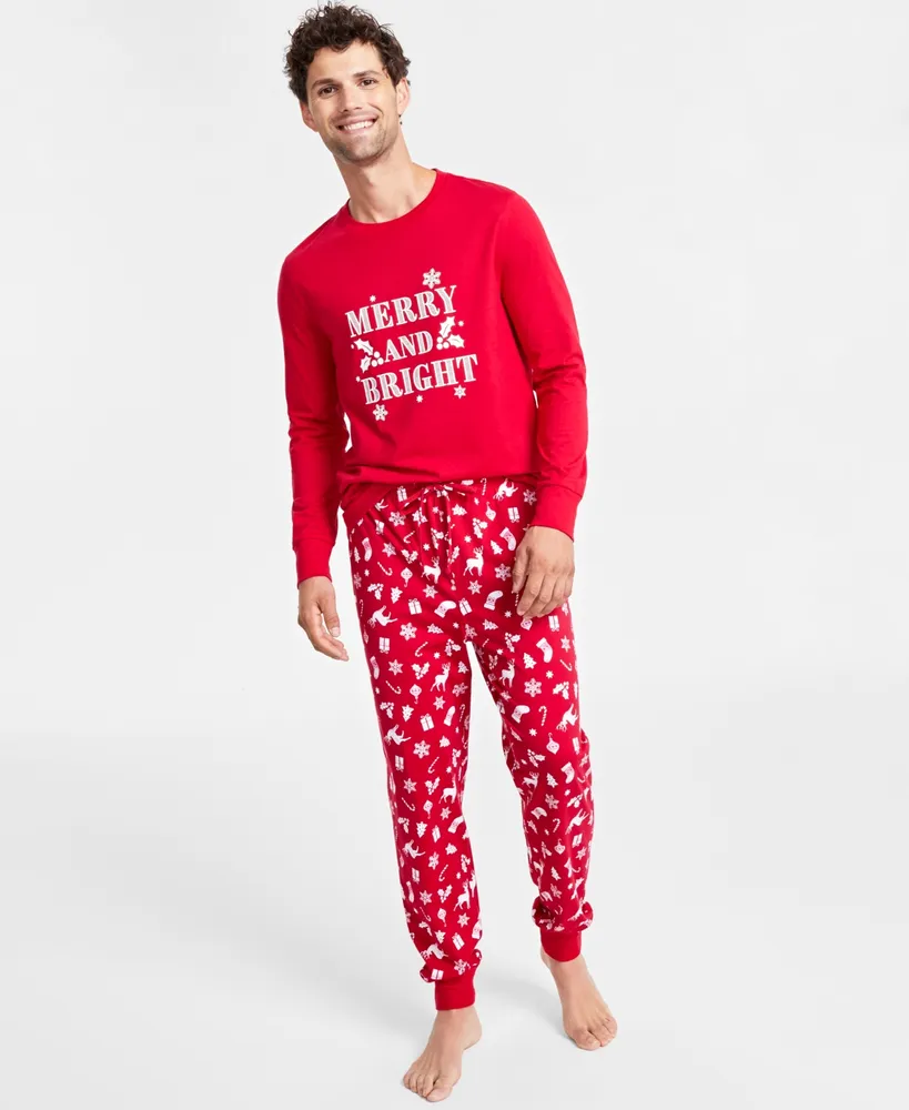 Family Pajamas Matching Men's Cotton Plaid Notched Pajamas Set, Created for  Macy's - Macy's