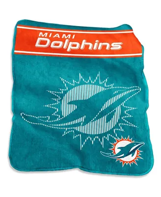 Miami Dolphins 60'' x 80'' Xl Raschel Plush Throw Blanket