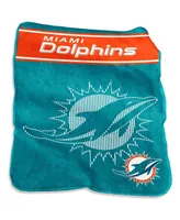 Miami Dolphins 60'' x 80'' Xl Raschel Plush Throw Blanket