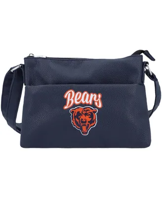 Women's Foco Chicago Bears Logo Script Crossbody Handbag
