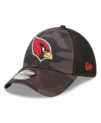 Men's New Era Camo and Black Arizona Cardinals Logo Neo 39THIRTY Flex Hat