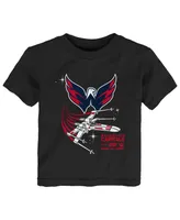 Toddler Boys and Girls Black Washington Capitals Star Wars Rebel Alliance T-shirt