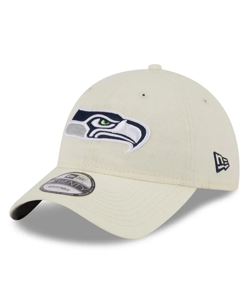 Men's New Era Navy Seattle Seahawks A-Frame Trucker 9FORTY Adjustable Hat