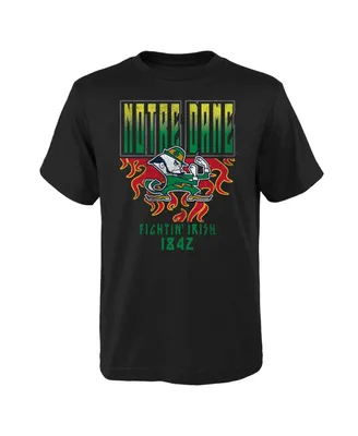 Big Boys Black Notre Dame Fighting Irish The Legend T-shirt