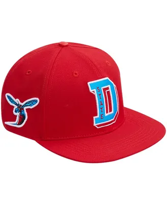 Men's Pro Standard Red Delaware State Hornets Evergreen D Snapback Hat