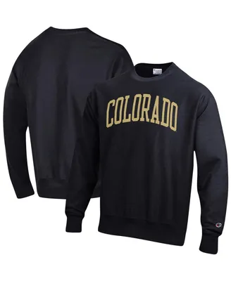 Men's Champion Black Colorado Buffaloes Arch Reverse Weave Pullover Sweatshirt
