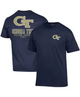 Men's Champion Navy Georgia Tech Yellow Jackets Stack 2-Hit T-shirt