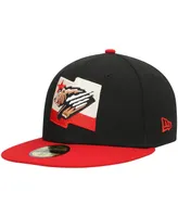 Men's New Era Black Fresno Grizzlies Alternate Authentic Collection 59FIFTY Fitted Hat