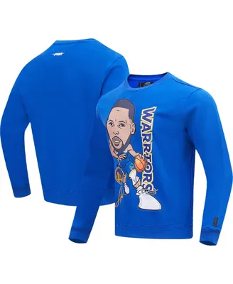 Men's Stephen Curry Royal Golden State Warriors Avatar Pullover Sweatshirt
