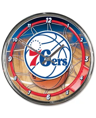 Wincraft Philadelphia 76ers Chrome Wall Clock