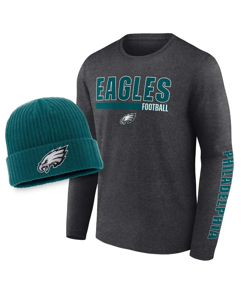 Men's '47 Charcoal Philadelphia Eagles Secondary Basic Cuffed Knit Hat