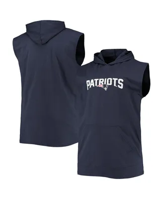 Men's New Era Navy England Patriots Big & Tall Primary Logo Pullover Hoodie