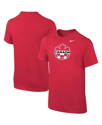 Big Boys Nike Red Canada Soccer Core Team T-shirt