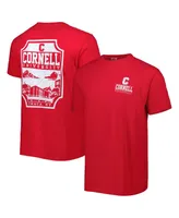 Men's Red Cornell Big Logo Campus Icon T-shirt