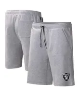 Men's Msx by Michael Strahan Heather Gray Las Vegas Raiders Trainer Shorts