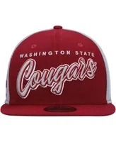 Men's New Era Crimson Washington State Cougars Outright 9FIFTY Snapback Hat