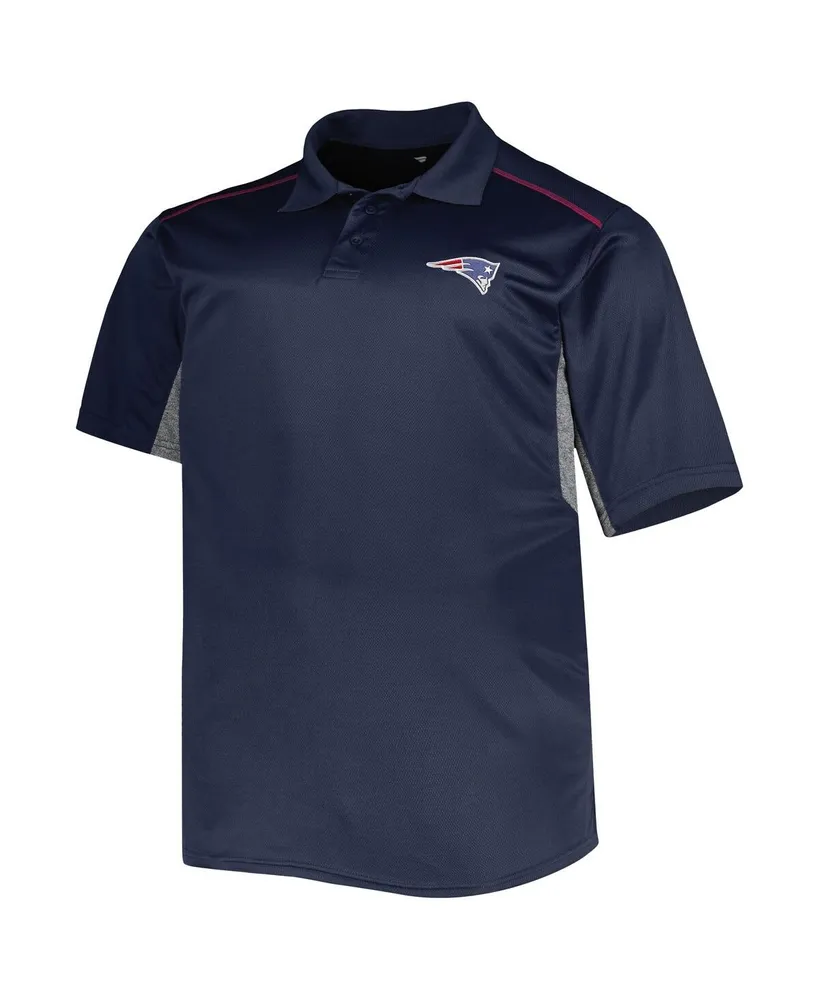Men's Navy New England Patriots Big and Tall Team Color Polo Shirt