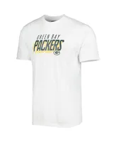 Men's Concepts Sport Green, White Green Bay Packers Downfield T-shirt and Shorts Sleep Set